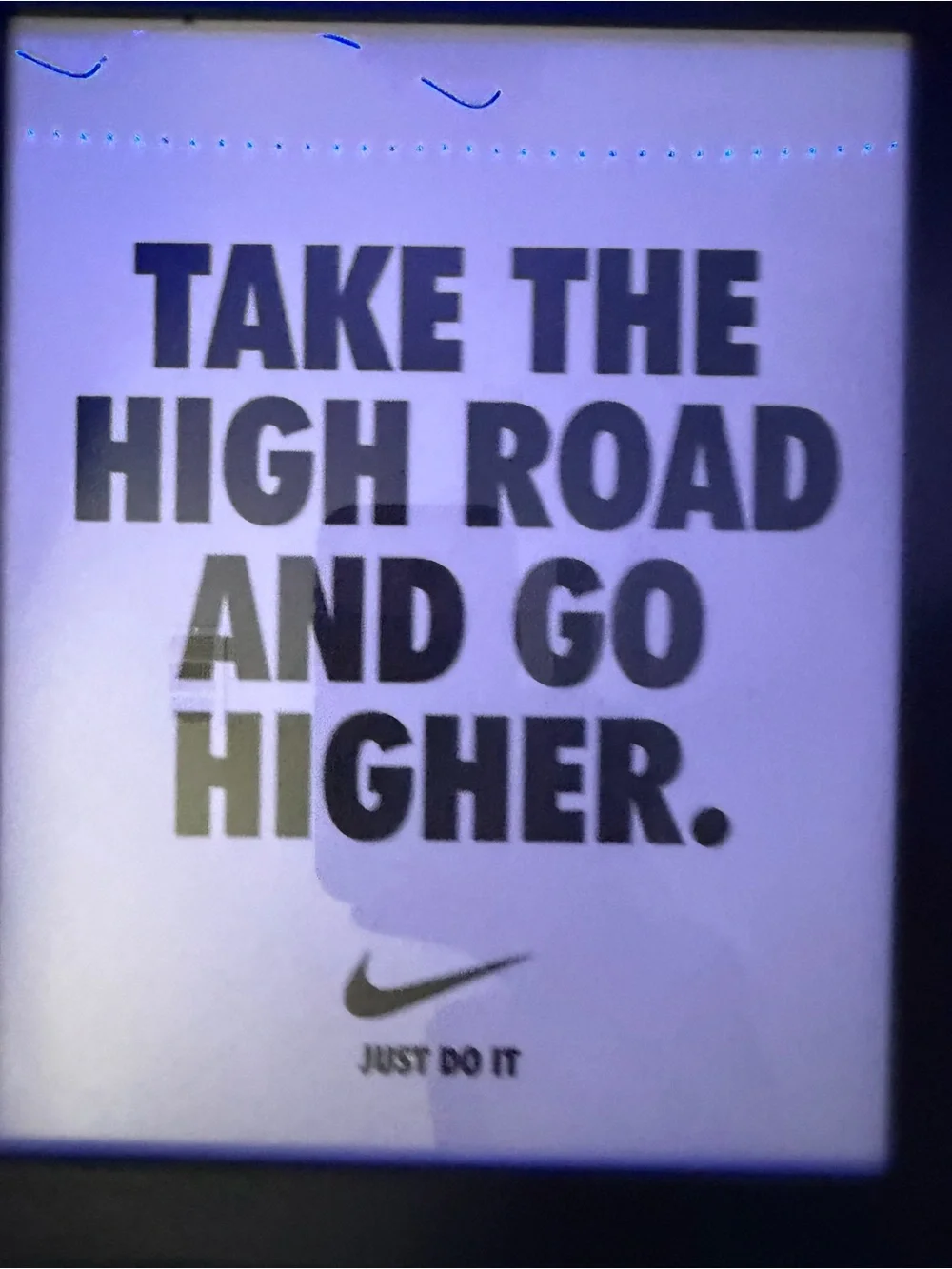 Nike Black & White 'Yesterday You Said Tomorrow' Framed Print